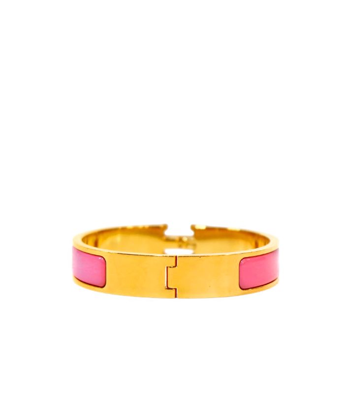Hermès Pink Clic-a-Chou Bracelet