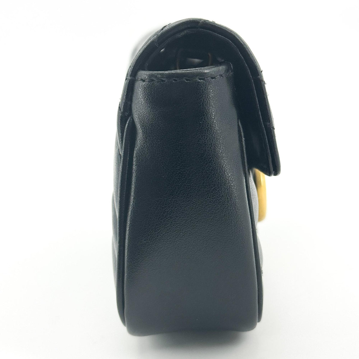 Gucci GG Marmont Matelassé Shoulder Bag Black with Gold Hardware
