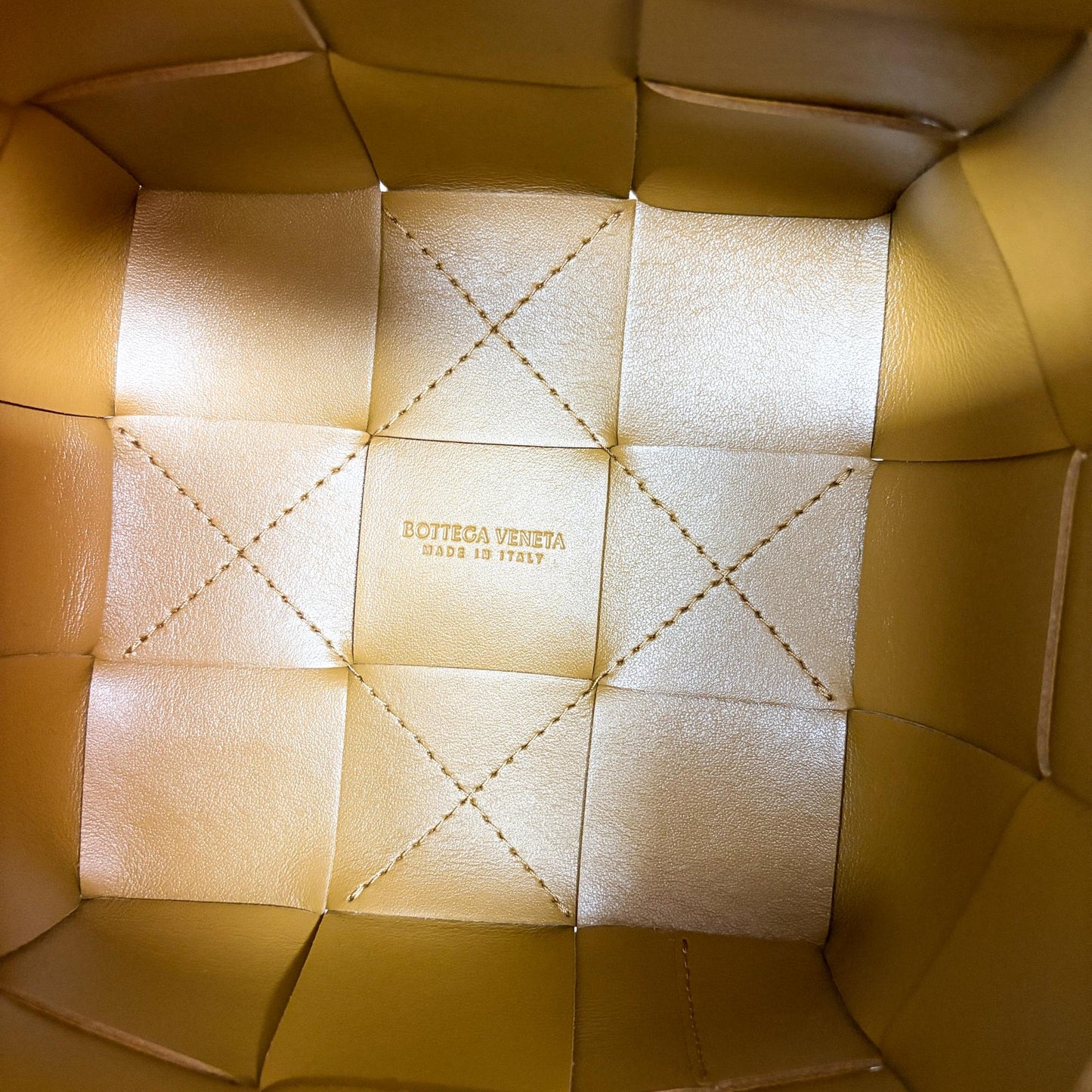 Bottega Veneta Small Cassette Bucket Bag Camel