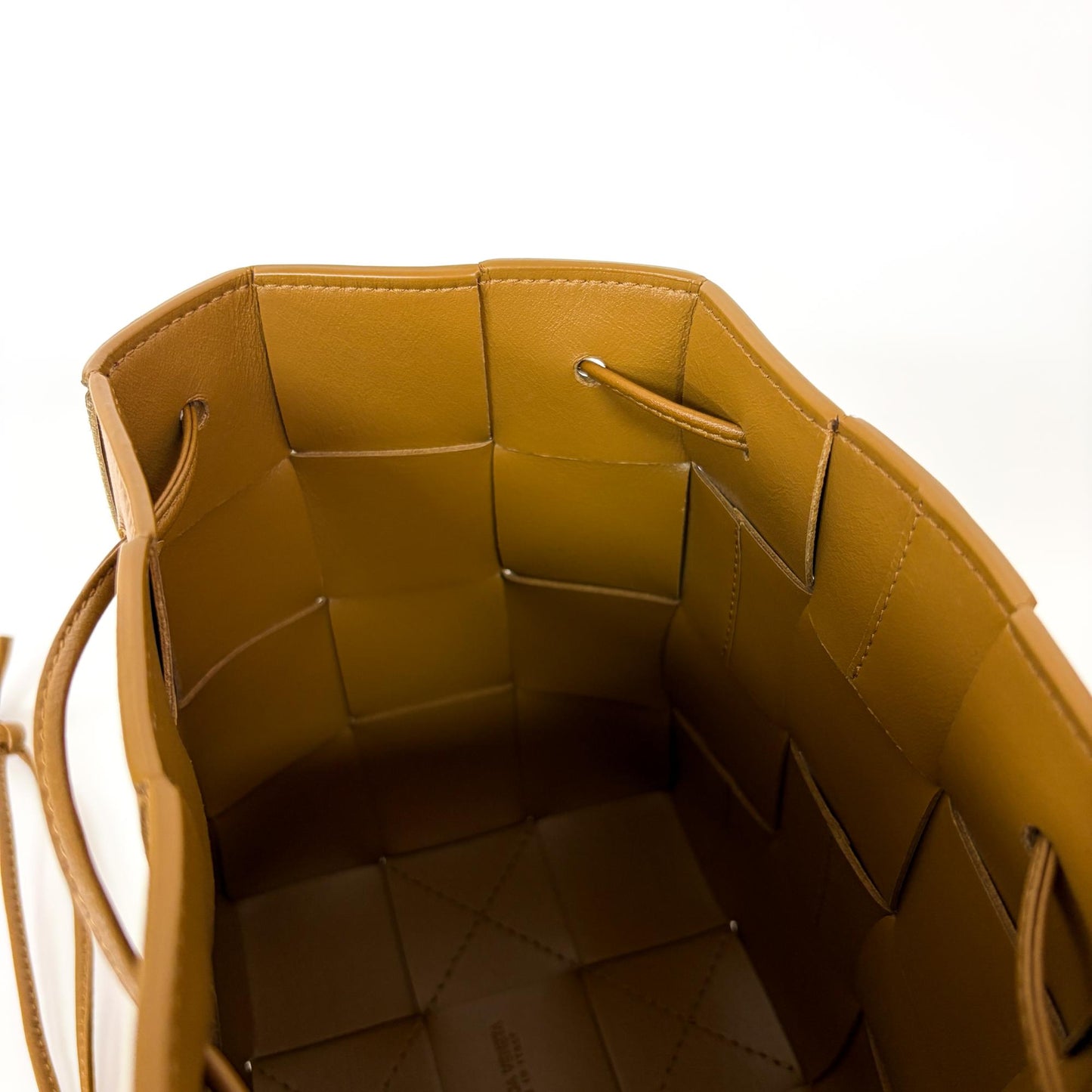 Bottega Veneta Small Cassette Bucket Bag Camel