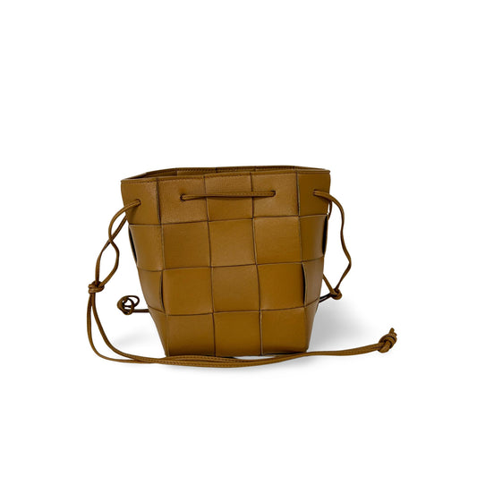 Bottega Veneta Small Cassette Bucket Bag Camel