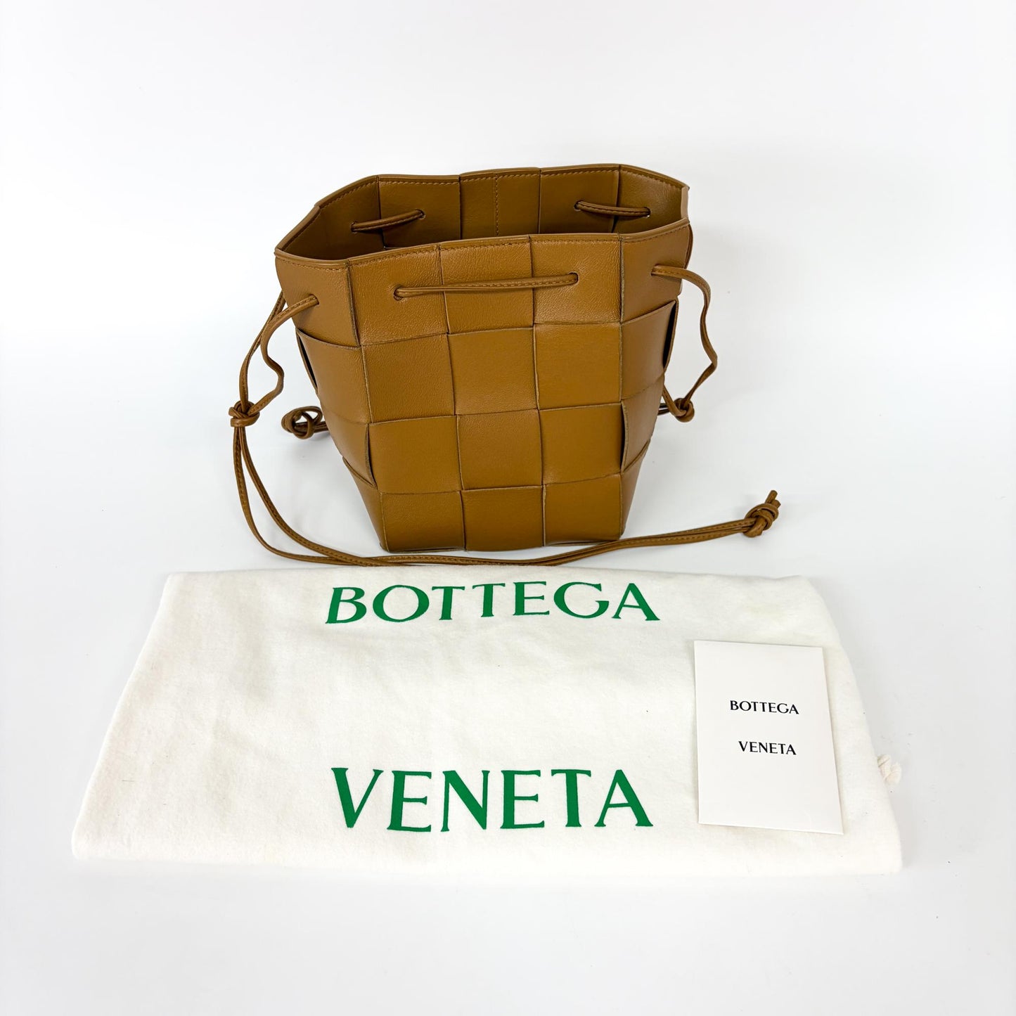 Bottega Veneta Small Cassette Bucket Bag Camel