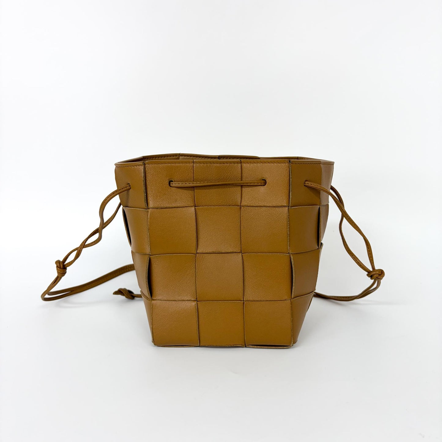 Bottega Veneta Small Cassette Bucket Bag Camel