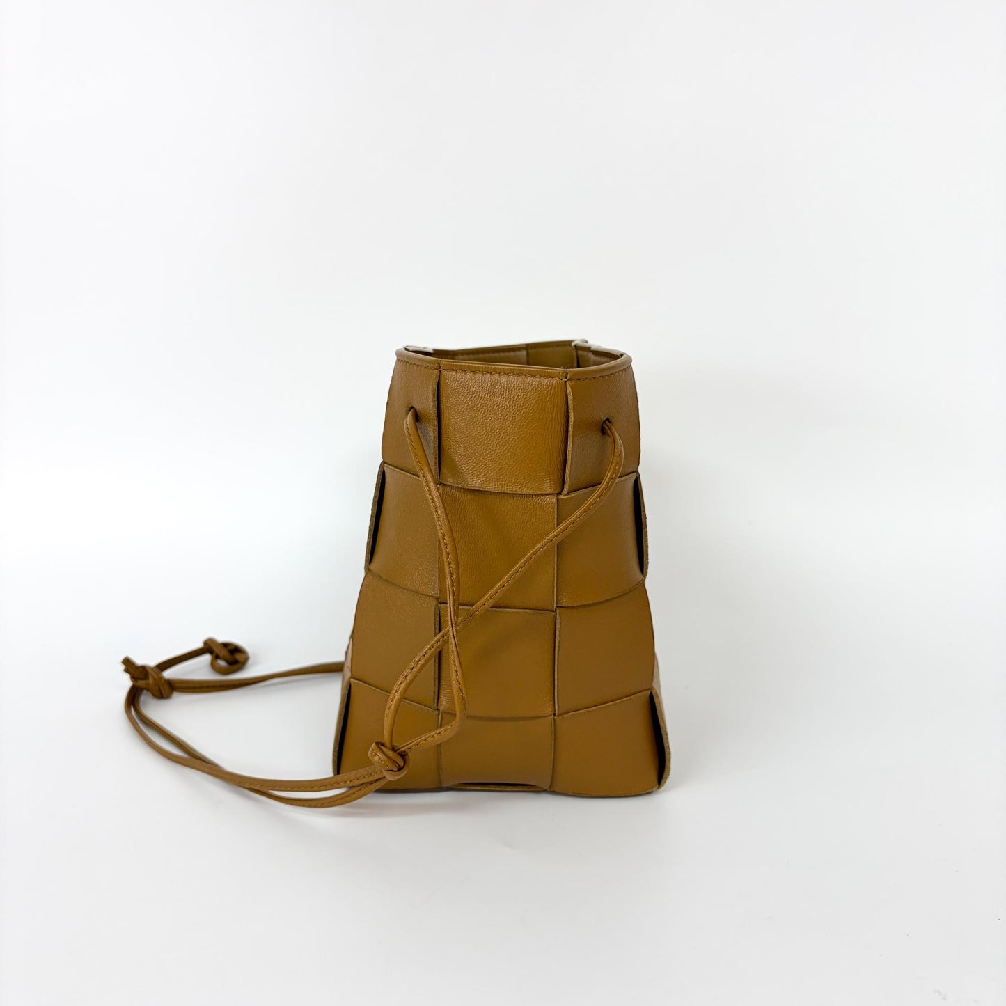 Bottega Veneta Small Cassette Bucket Bag Camel
