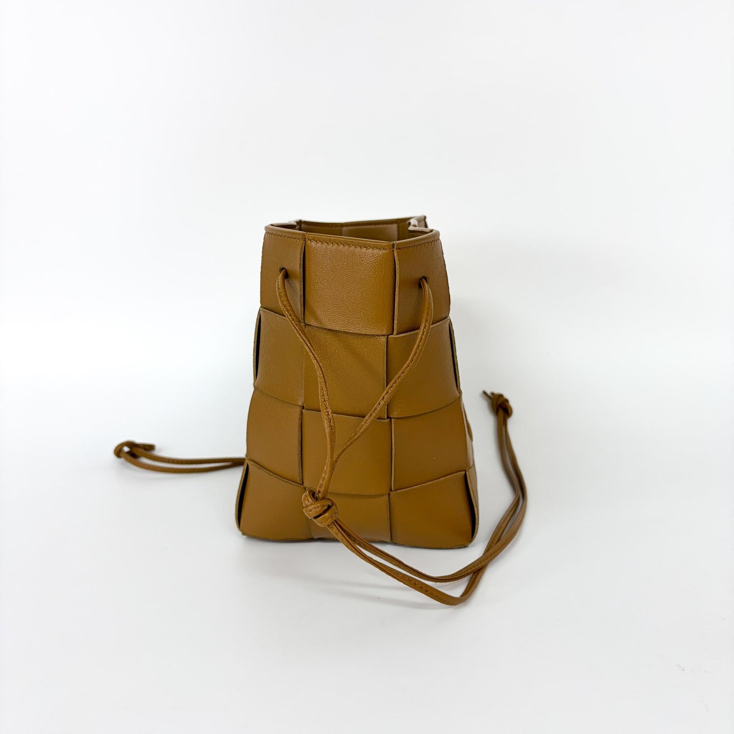 Bottega Veneta Small Cassette Bucket Bag Camel