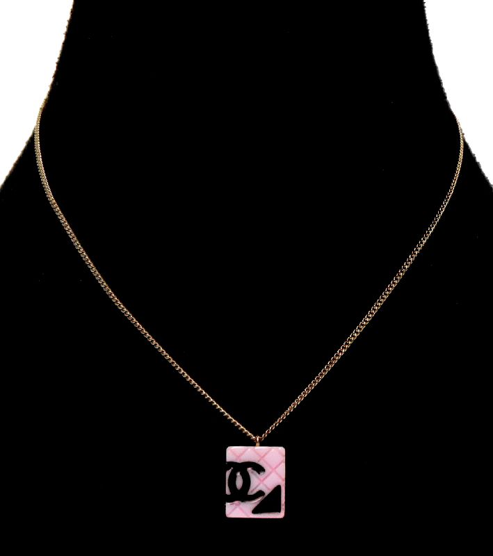 Chanel Pink Bambon Necklace
