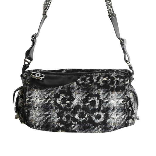Tweed shoulder bag