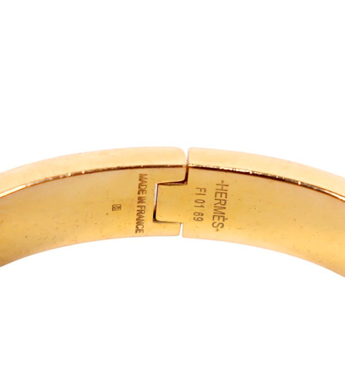 Hermès Black Click-Ash Bracelet