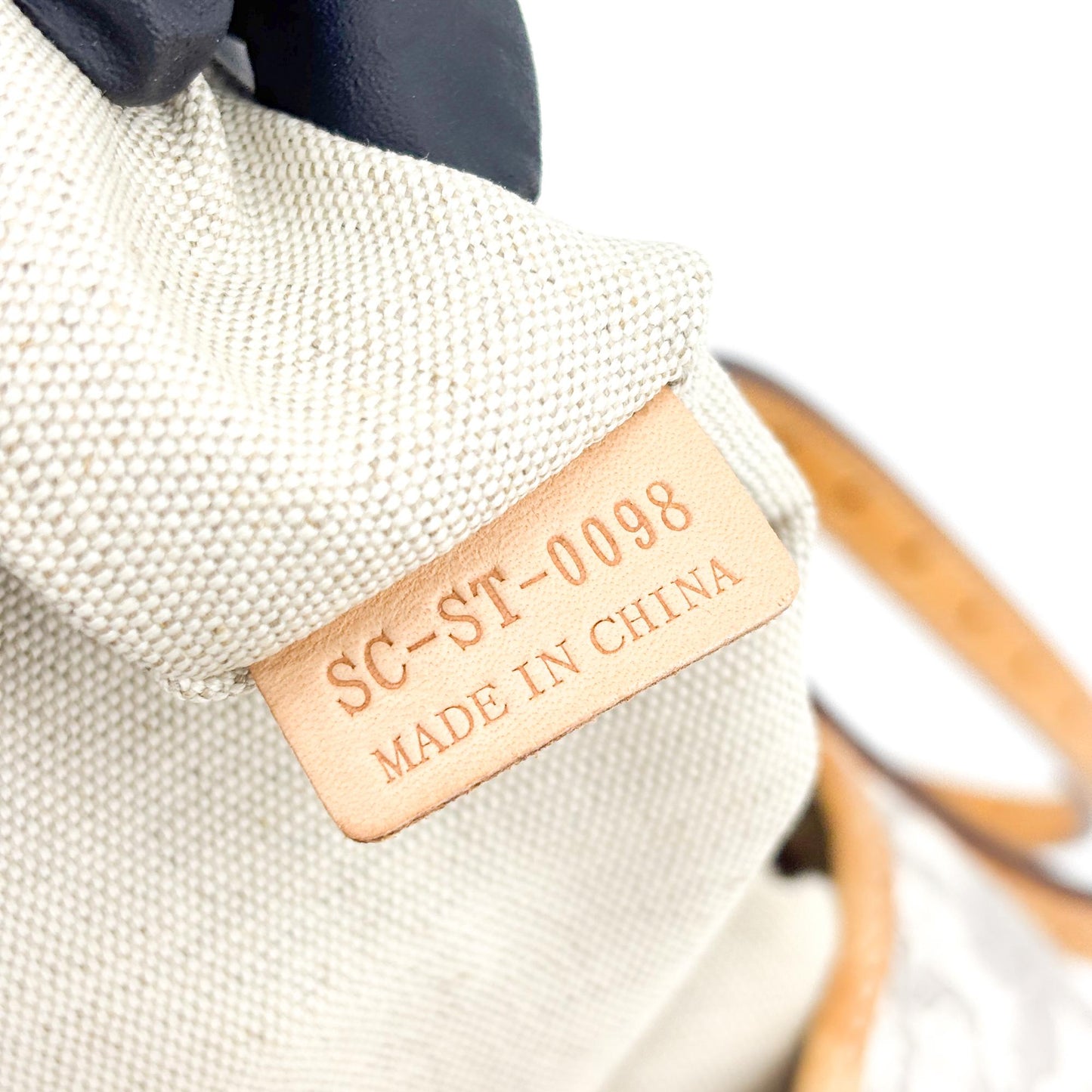Celine Vintage C Sulky Canvas Tote Bag Grey Brown