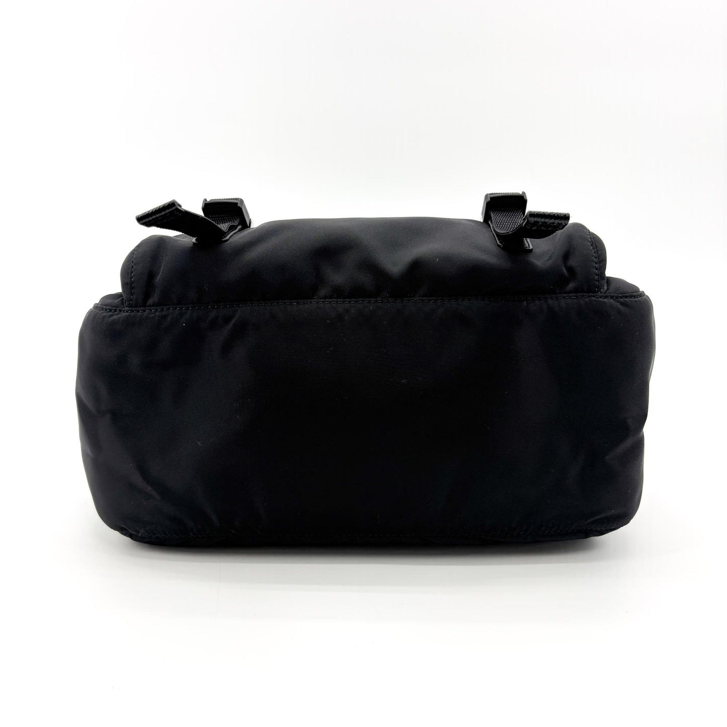 Prada Re-Nylon and Saffiano Leather Messenger Bag Black