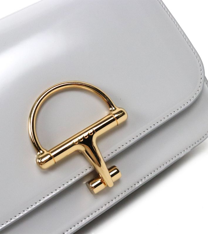 Gucci Gray Small Leather Siena Shoulder Bag