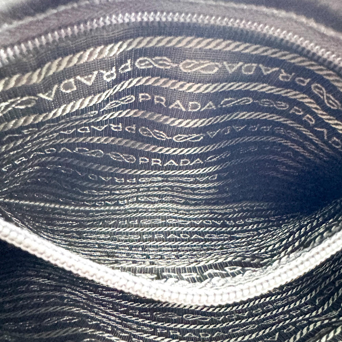 Prada Tessuto Re-Nylon Triangle Logo Tote Bag Deep Green