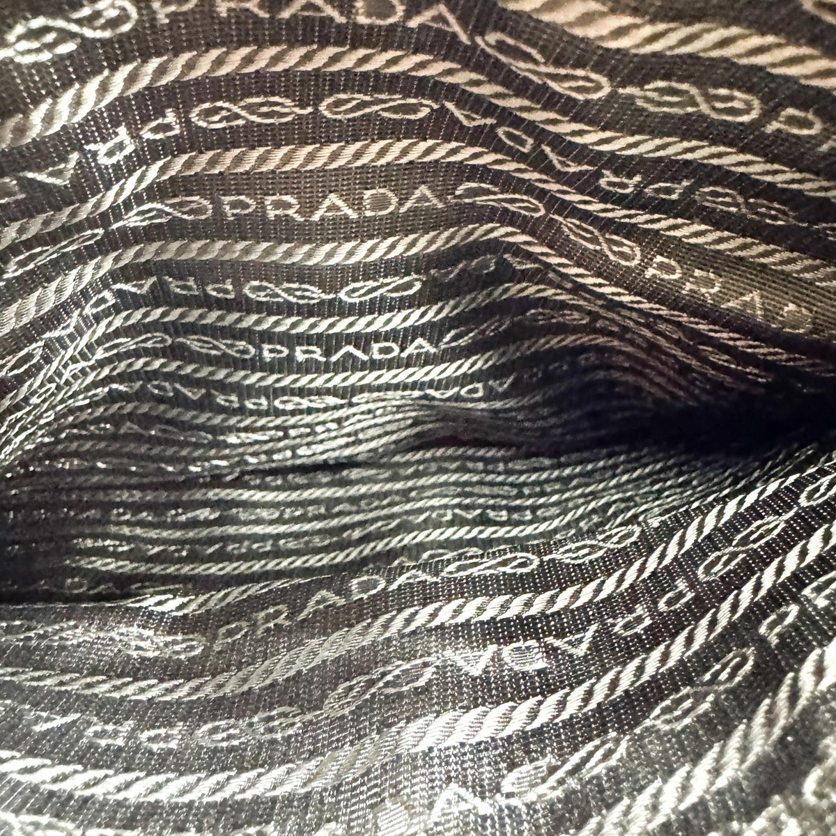 Prada Tessuto Re-Nylon Triangle Logo Tote Bag Deep Green