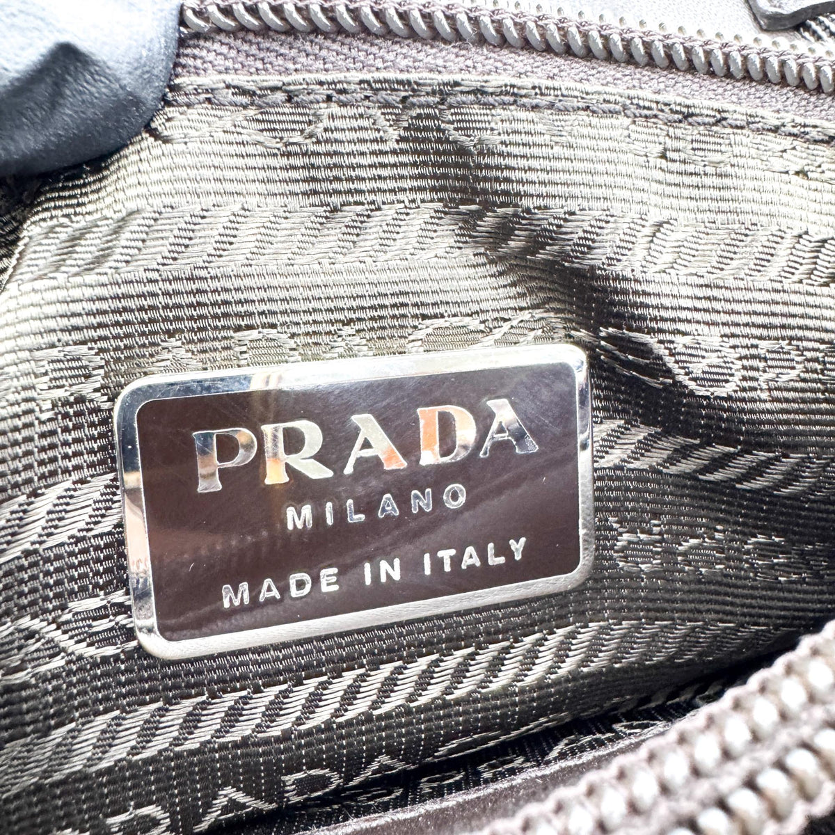 Prada Tessuto Re-Nylon Triangle Logo Tote Bag Deep Green