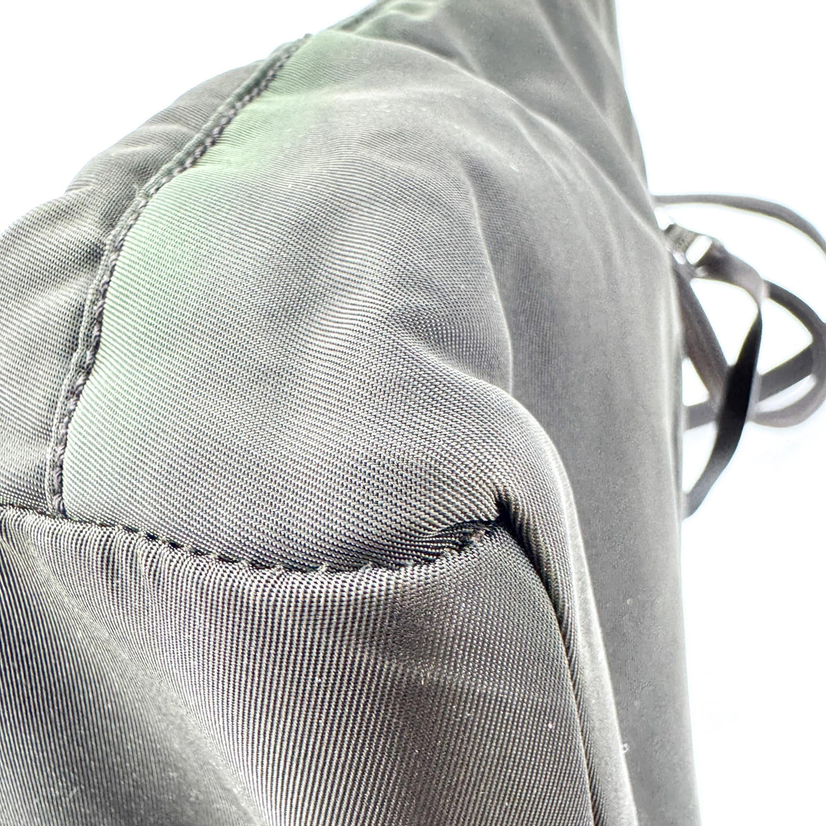 Prada Tessuto Re-Nylon Triangle Logo Tote Bag Deep Green