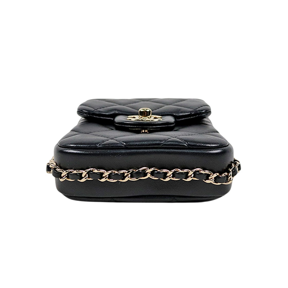 Chanel Black Pearl Chain Crossbody Bag