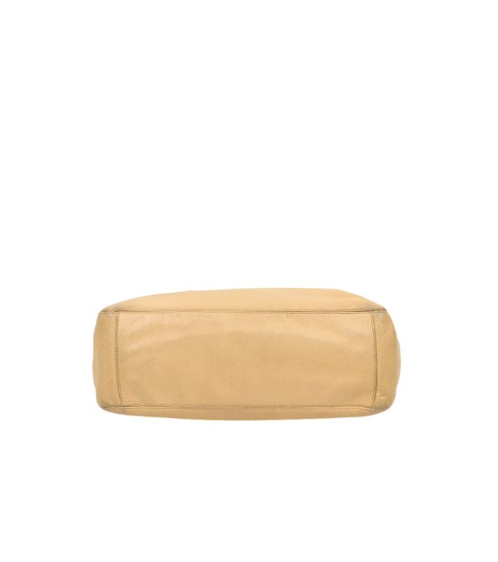 Chanel Beige Caviar CC Chain Shoulder Bag