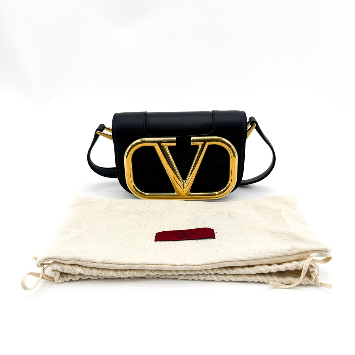 Valentino Garavani Rocco Small Crossbody Bag Black