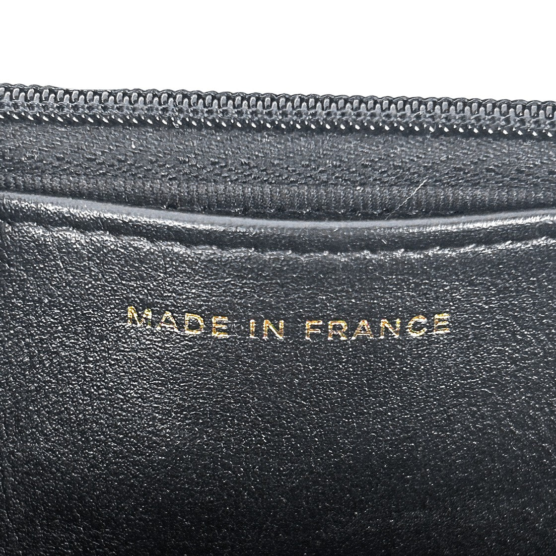 Chanel Black Faux Leather WOC Crossbody Bag