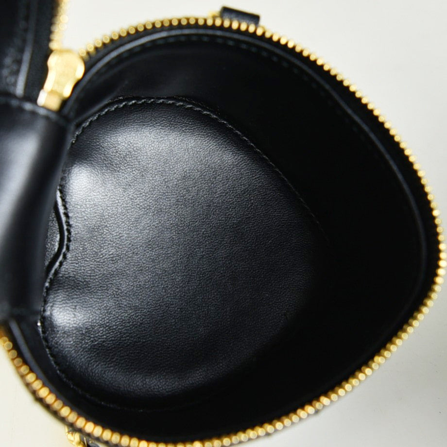 Cannage Micro Heart Vanity Case Crossbody Bag