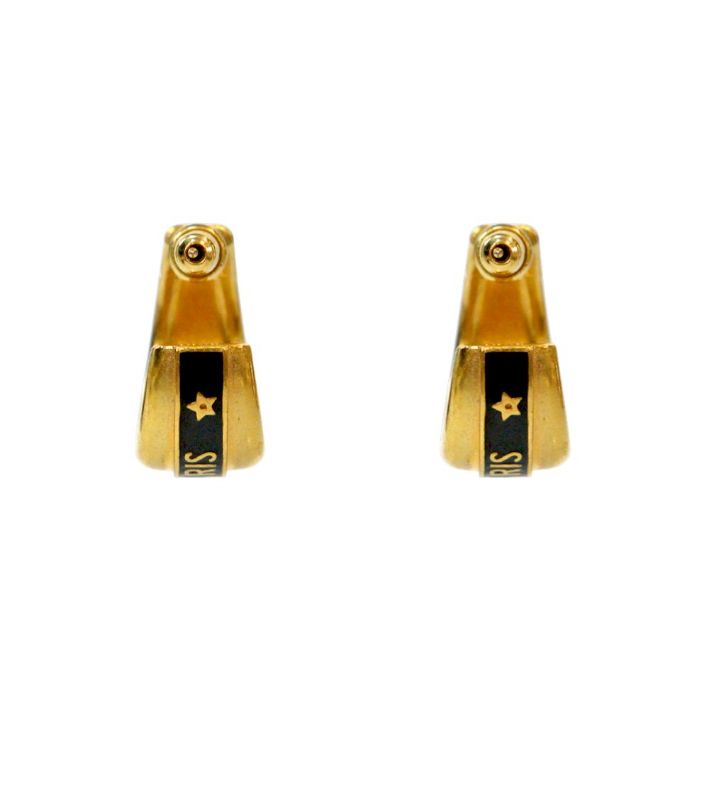 Dior Christian Dior Gold Hoop Earrings