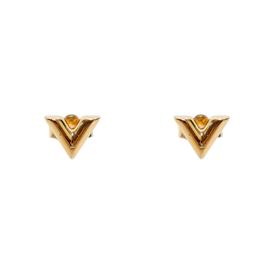 Louis Vuitton Essential V Gold Earrings