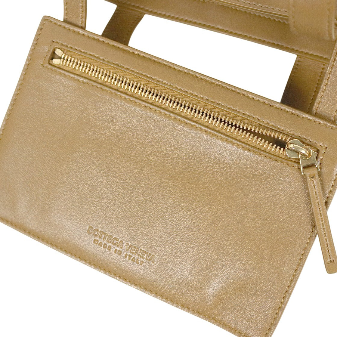 Bottega Veneta Brown Leather Flip-Flop Tote Bag