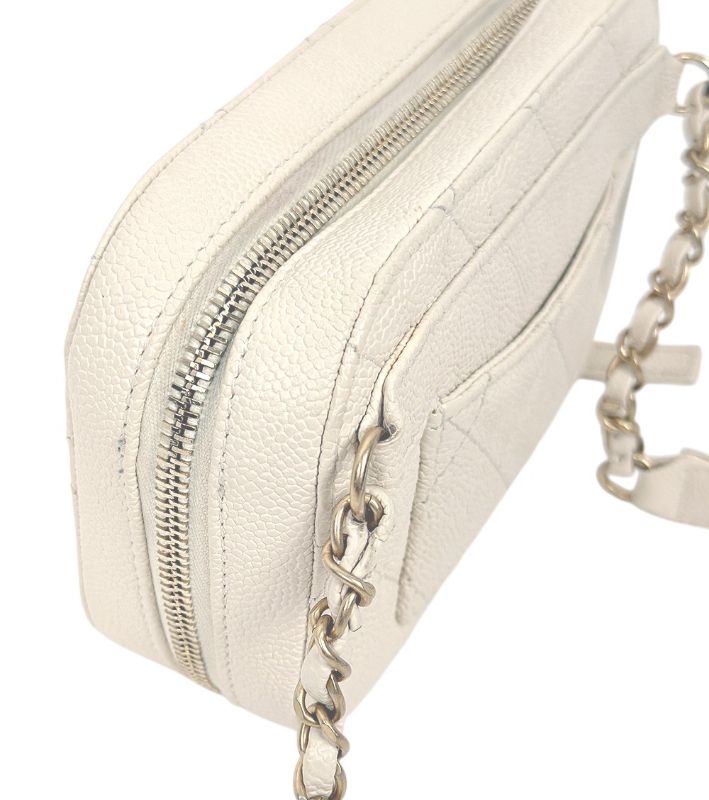 Chanel Beige Caviar Leather Belt Bag