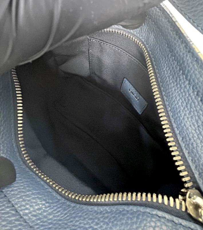 Dior Sky Blue Oblique Saddle Bag
