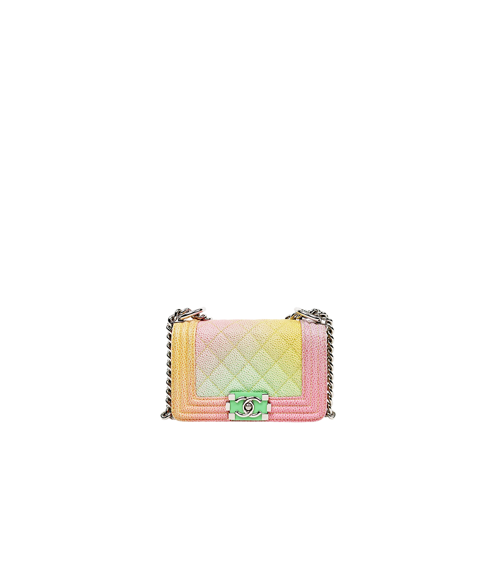 Chanel Rainbow Mini Caviar Boy Bag