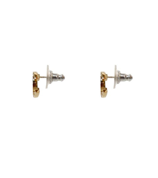 Chanel Black Cubic CC Earrings