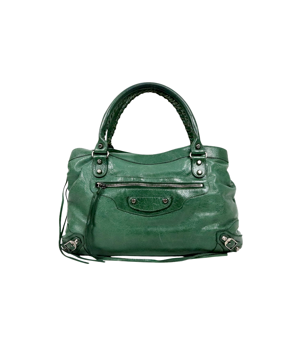 Balenciaga Green Motorbag