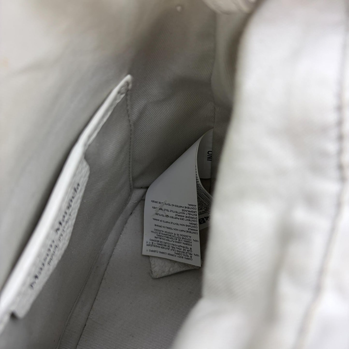 Maison Margiela 5AC Micro Bucket Bag White
