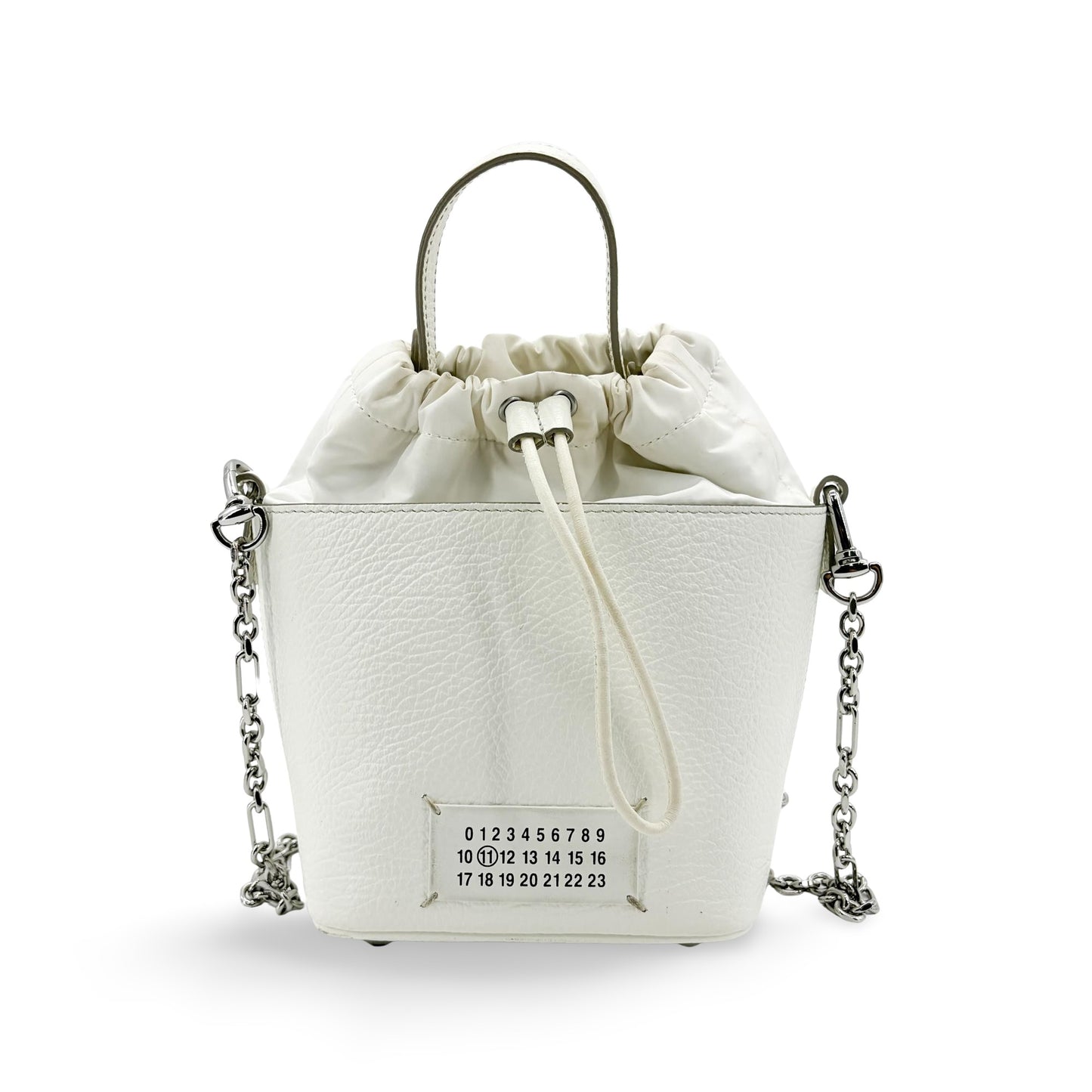 Maison Margiela 5AC Micro Bucket Bag White