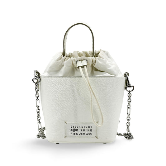 Maison Margiela 5AC Micro Bucket Bag White