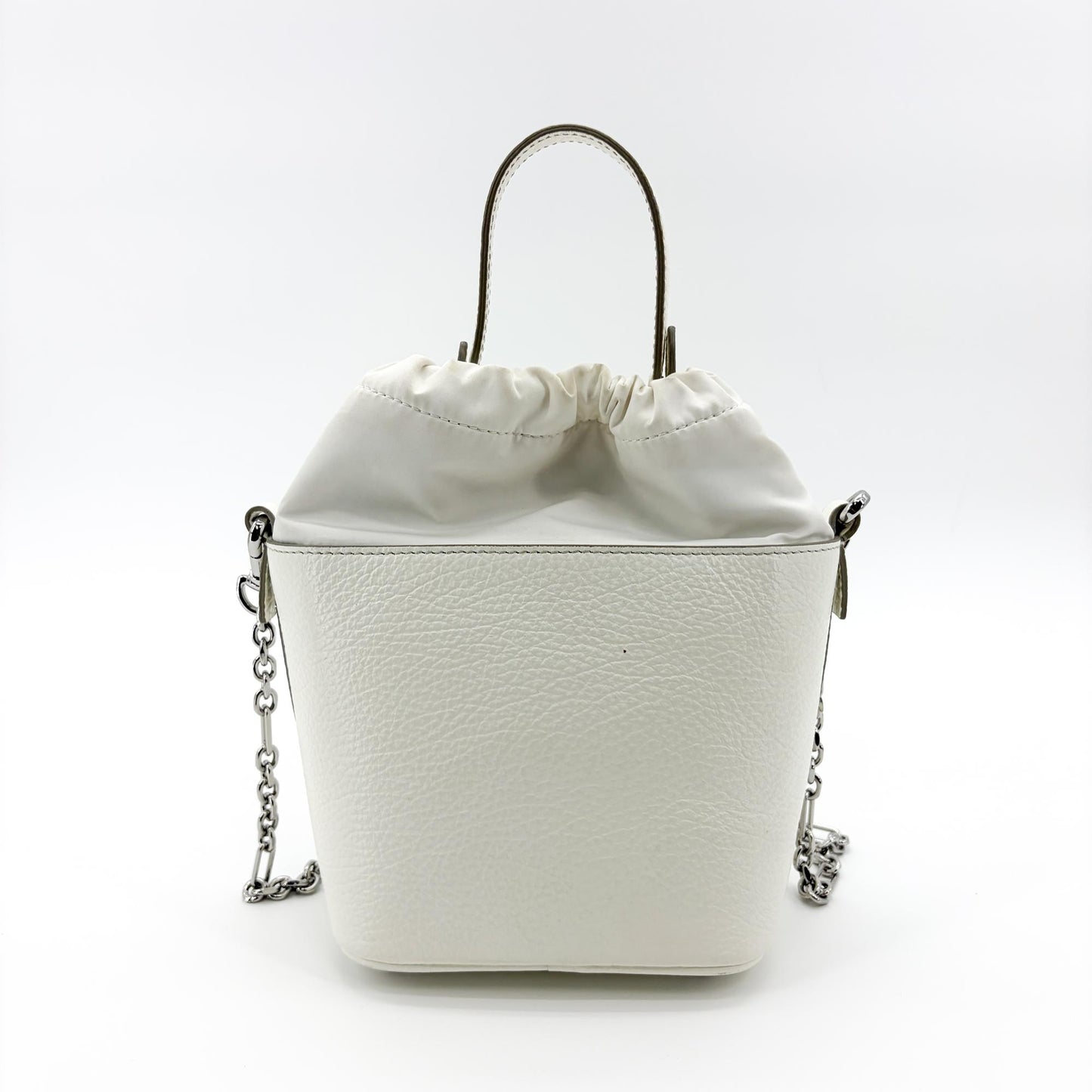 Maison Margiela 5AC Micro Bucket Bag White