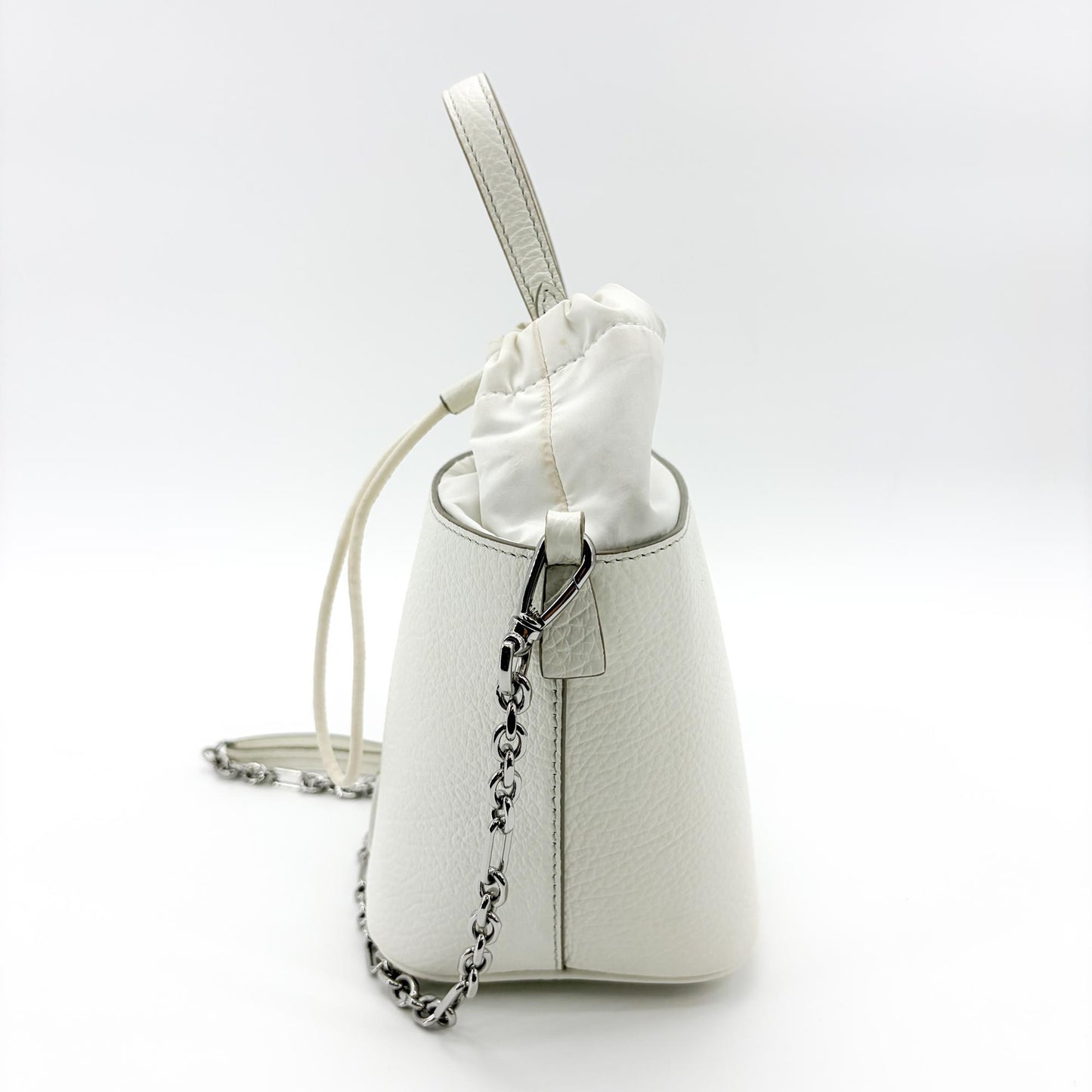 Maison Margiela 5AC Micro Bucket Bag White