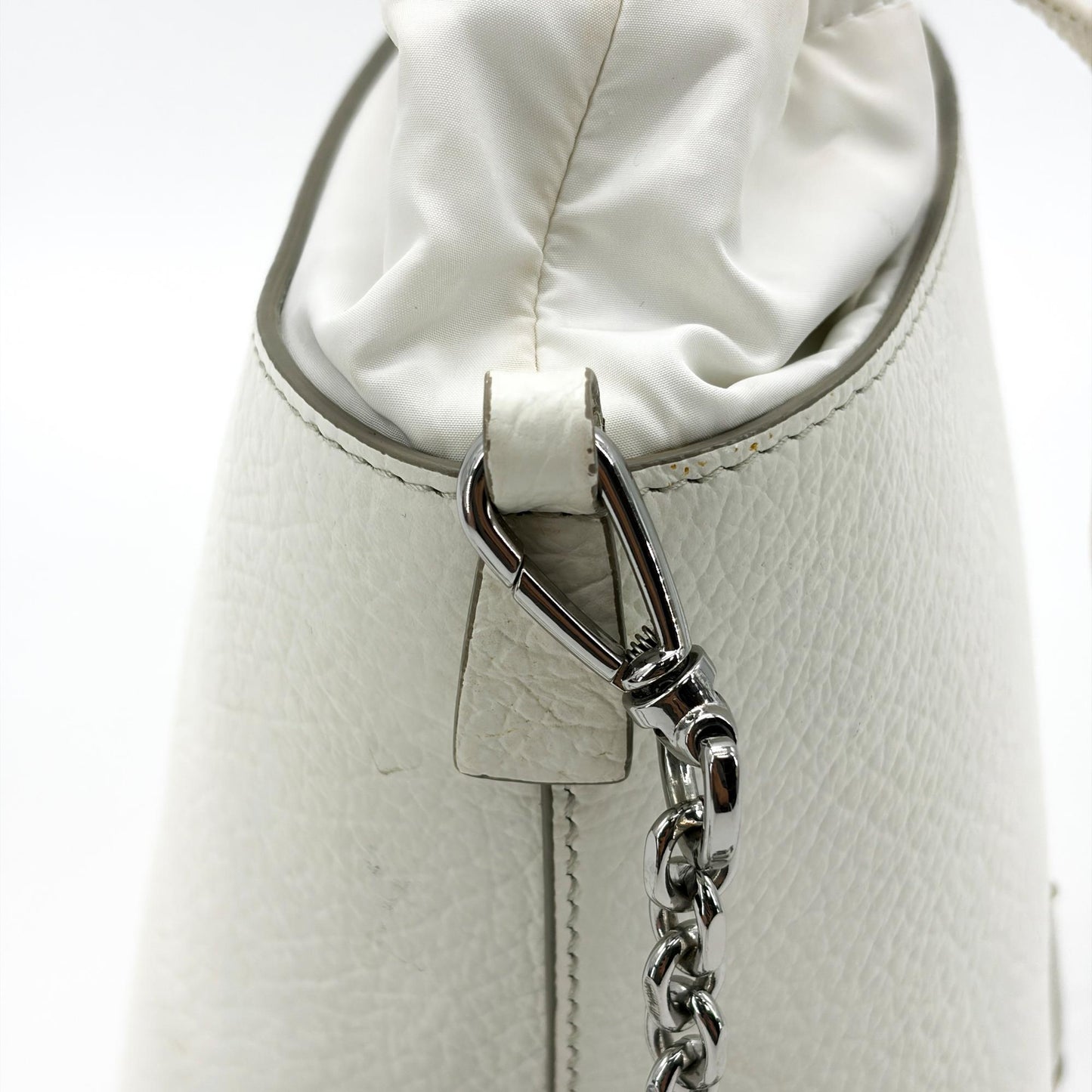 Maison Margiela 5AC Micro Bucket Bag White