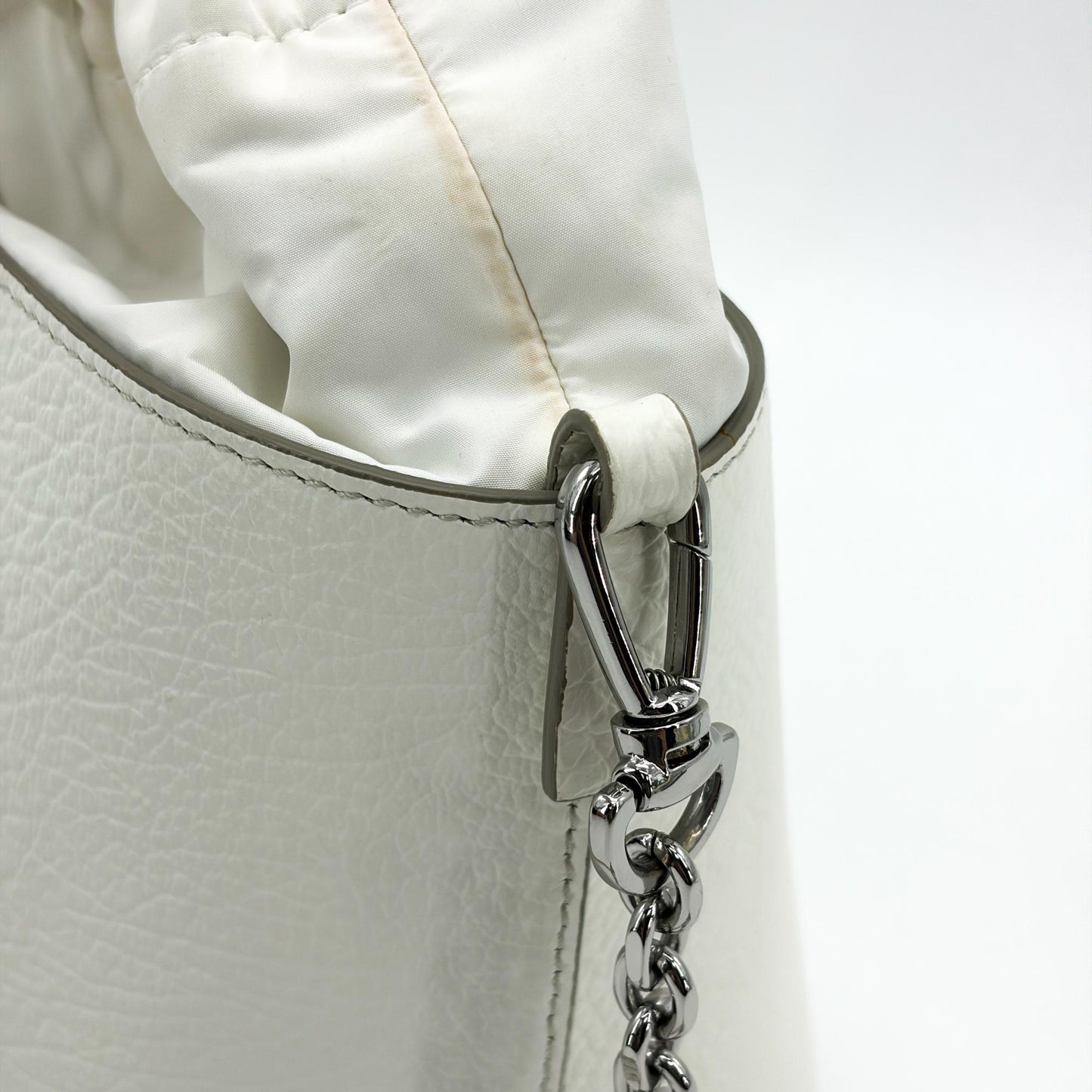 Maison Margiela 5AC Micro Bucket Bag White