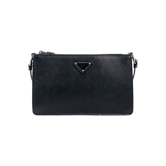 Prada Black Saffiano Mini Shoulder Bag