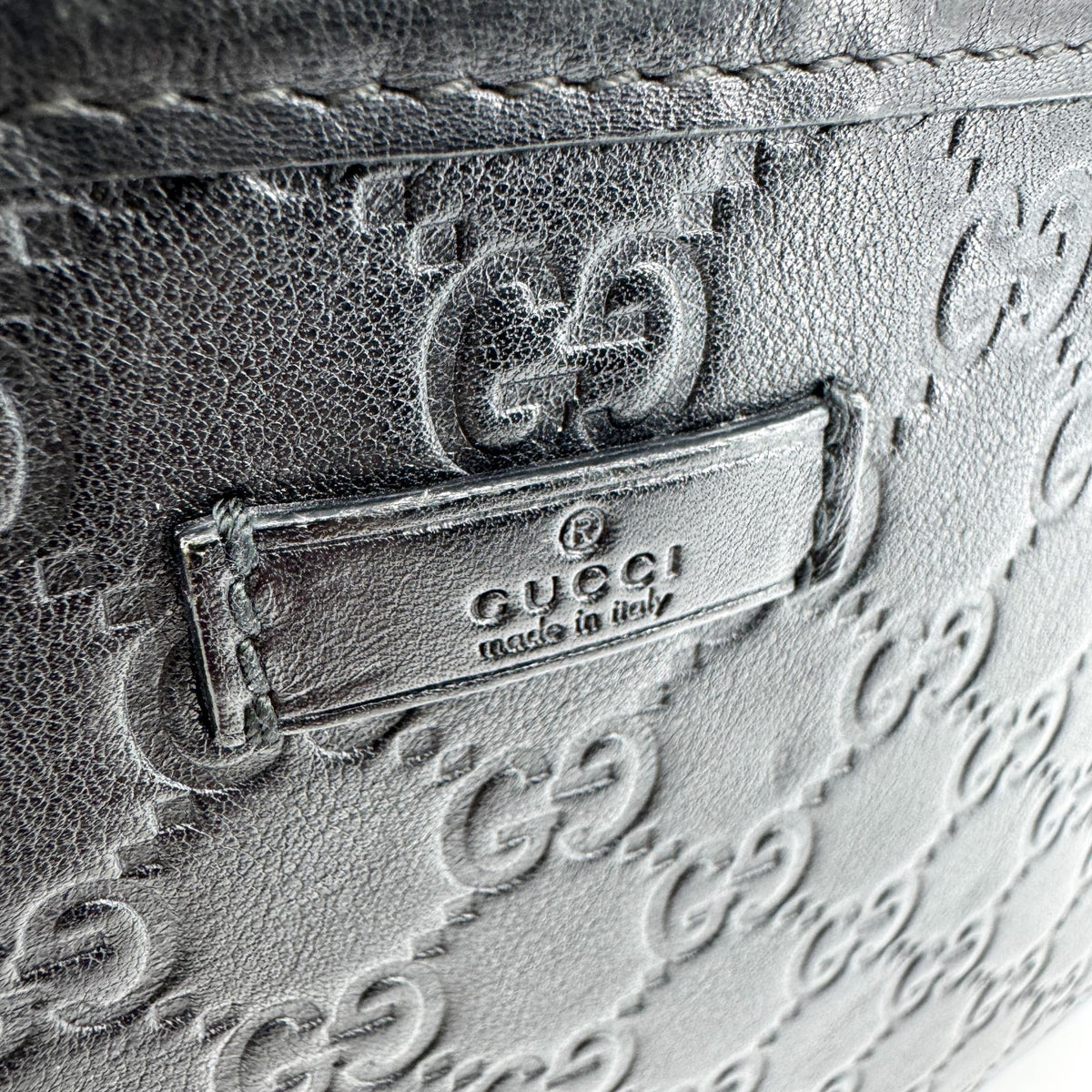 Gucci Sima Leather Crossbody Bag Black