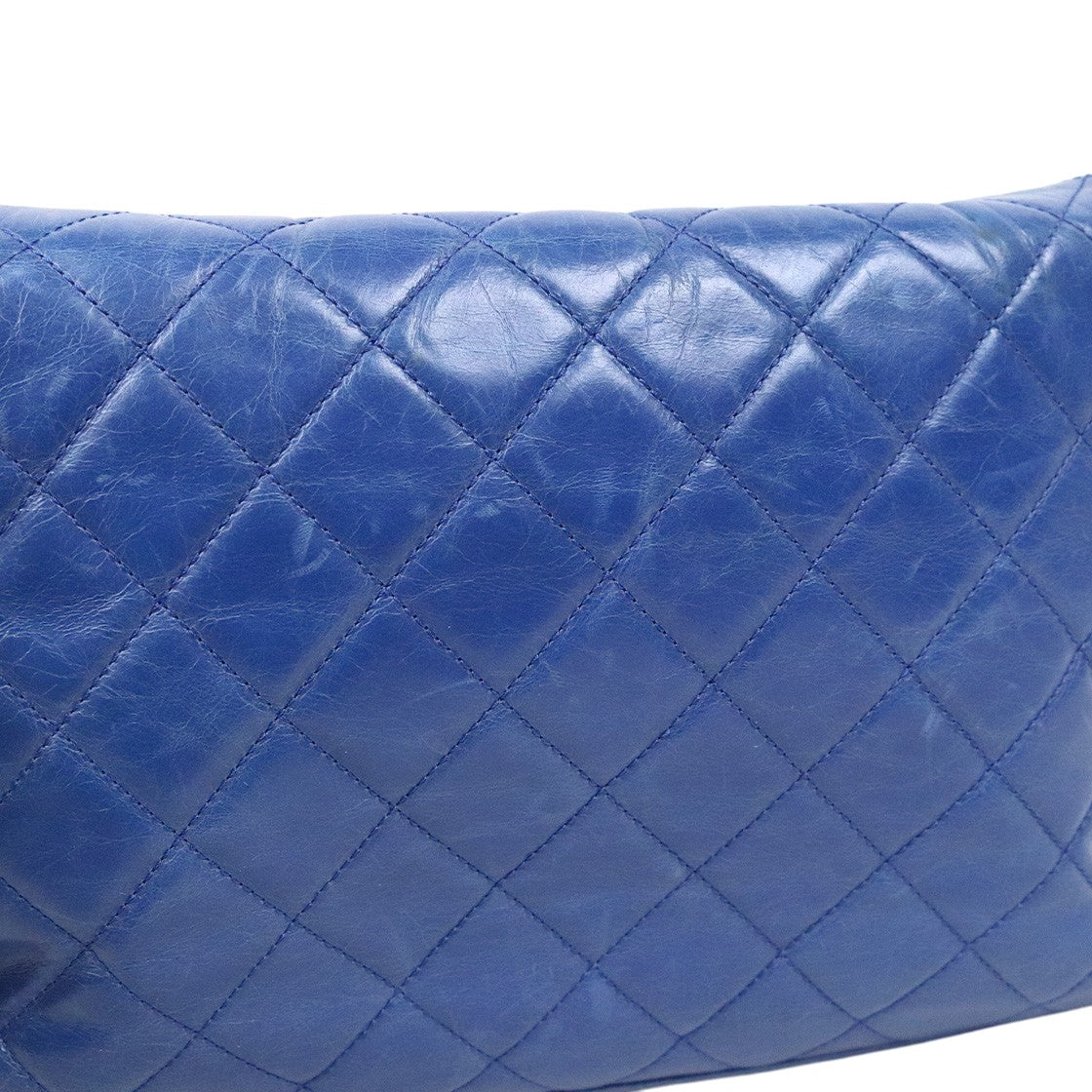 Chanel Blue Quilted CC Flap Chain Shoulder Bag