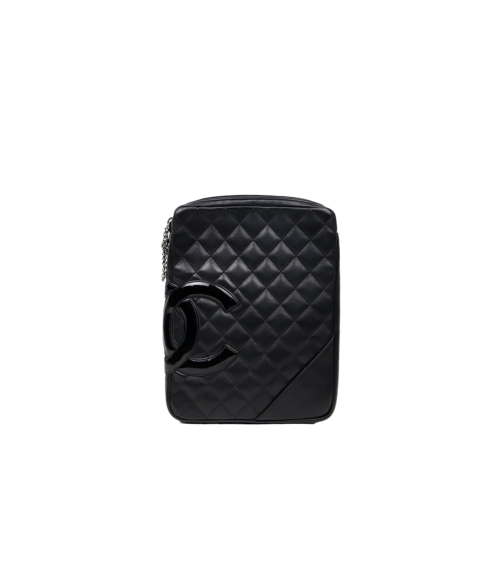 Chanel Black Leather Cambon Mini Shoulder Bag