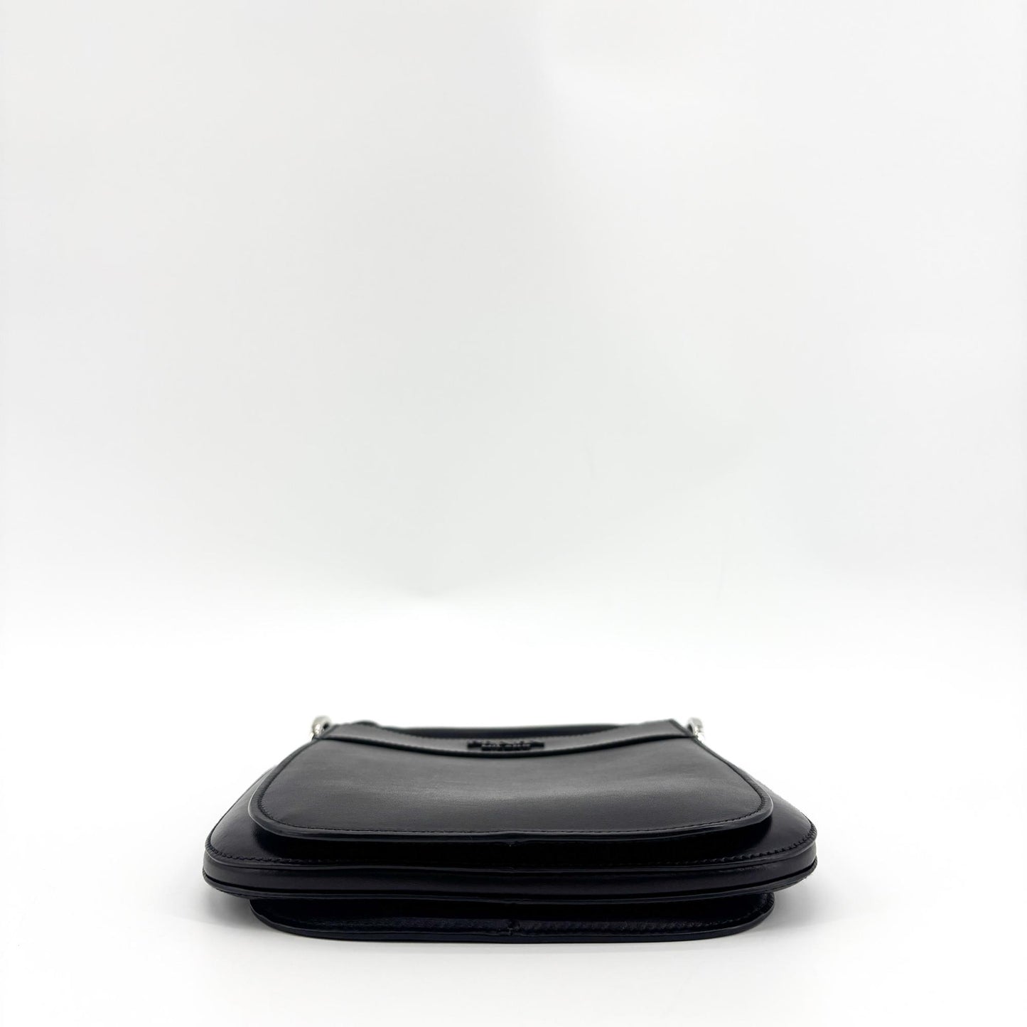 Prada Margit Small Leather Shoulder Bag Black