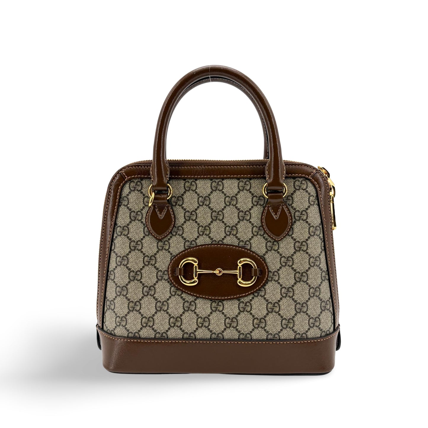 Gucci Horsebit 1955 Small Top Handle Bag Brown