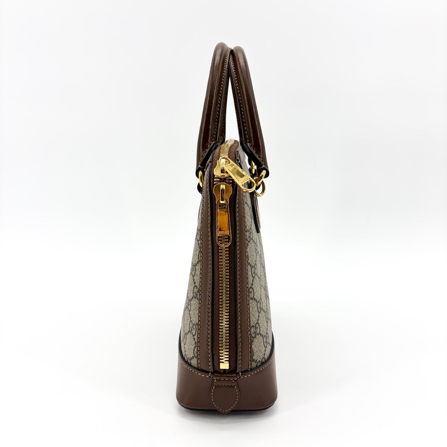Gucci Horsebit 1955 Small Top Handle Bag Brown