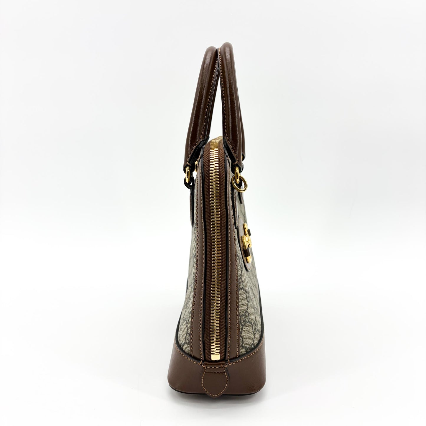 Gucci Horsebit 1955 Small Top Handle Bag Brown
