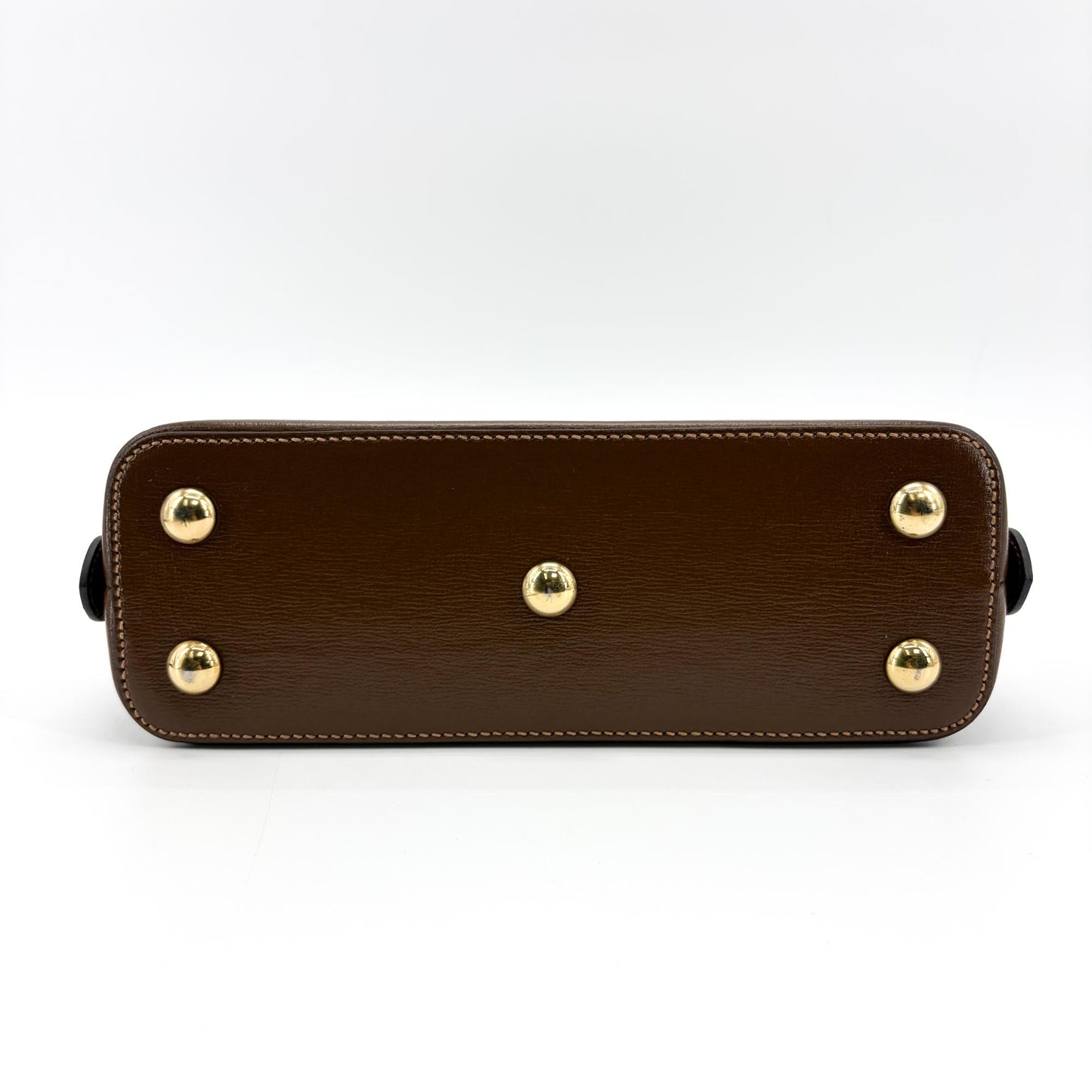 Gucci Horsebit 1955 Small Top Handle Bag Brown