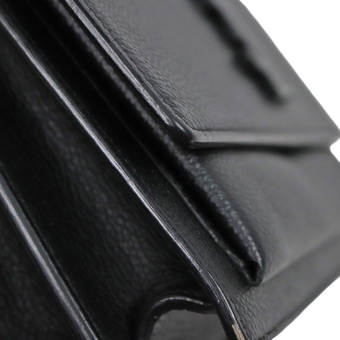 Saint Laurent Black Leather Sunset Shoulder Bag
