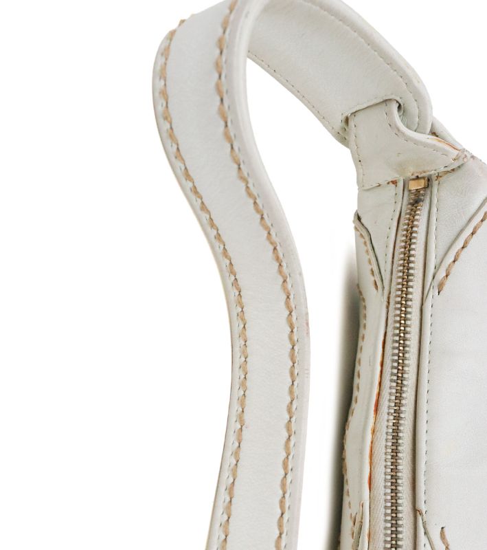 Chanel White Big CC Shoulder Bag